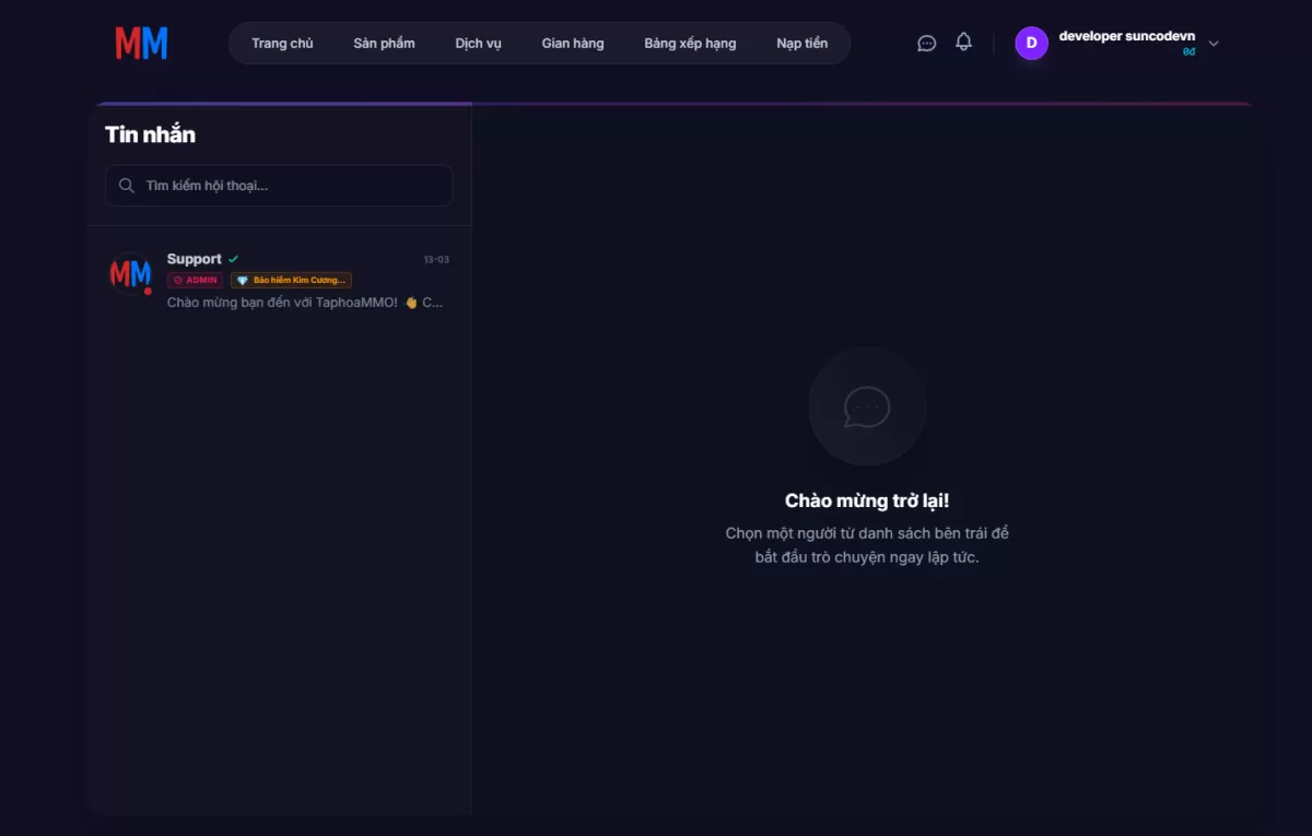 Full Source Code Tạp Hoá MMO Nextjs