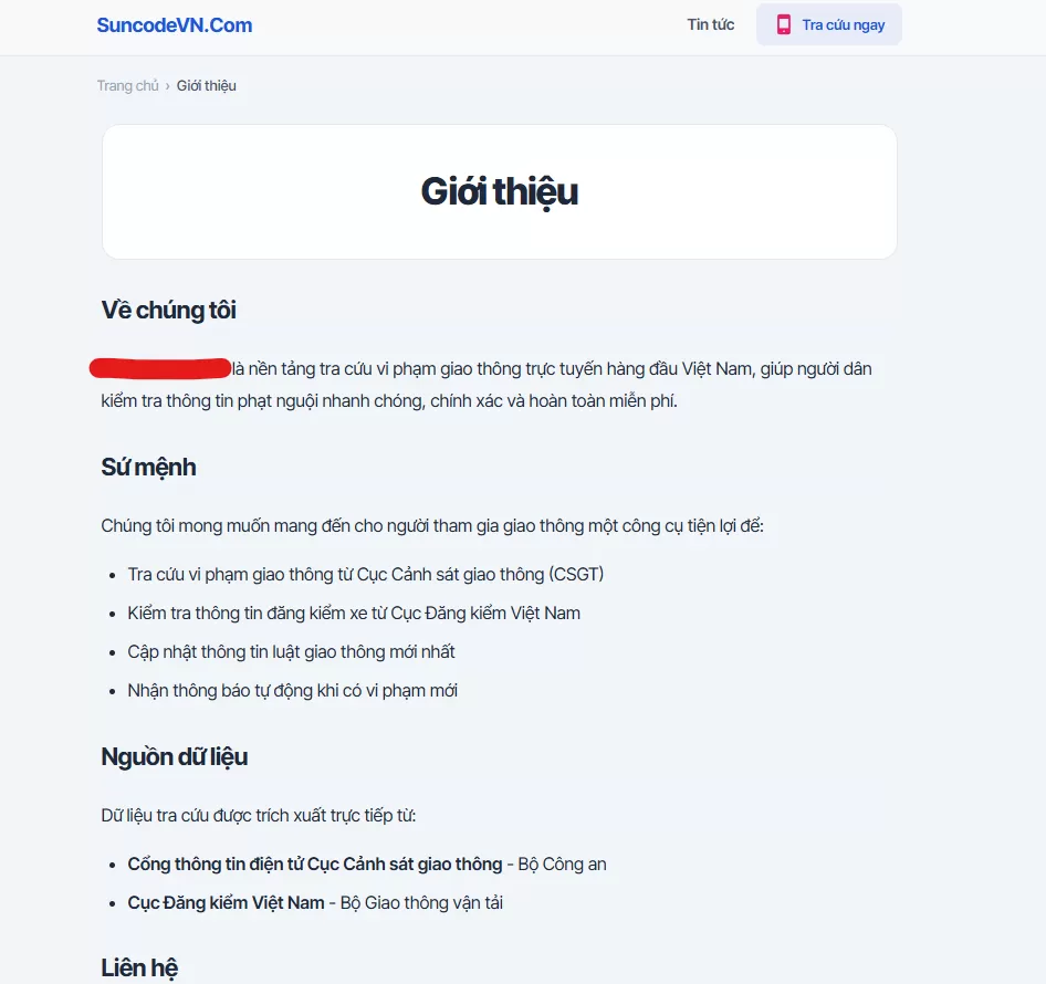 Source Code Check Phạt Nguội